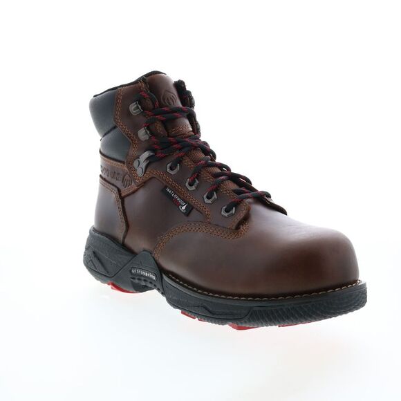 Wolverine Mens Hellcat Fuse UltraSpring Waterproof CarbonMax 6" Brown Boots (NWT - Picture 2 of 7